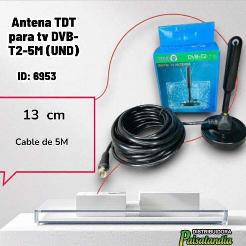 Antena TDT para tv DVB-T2-5M (UND)