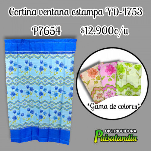 Cortina ventana estampada YD-4753