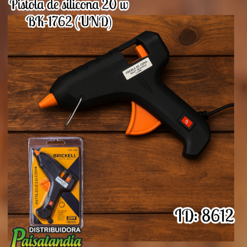 Pistola de silicona 20 w BK-1762 (UND)