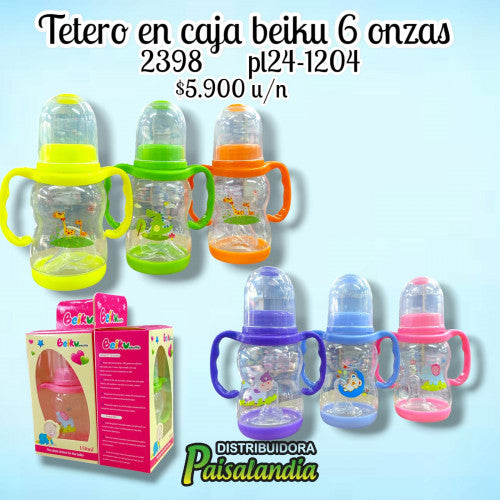 Tetero en caja Beiku 6 onzas (UND)