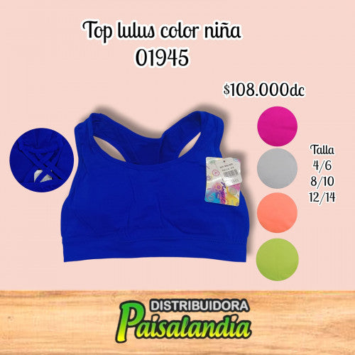 top lulus color niña 01945