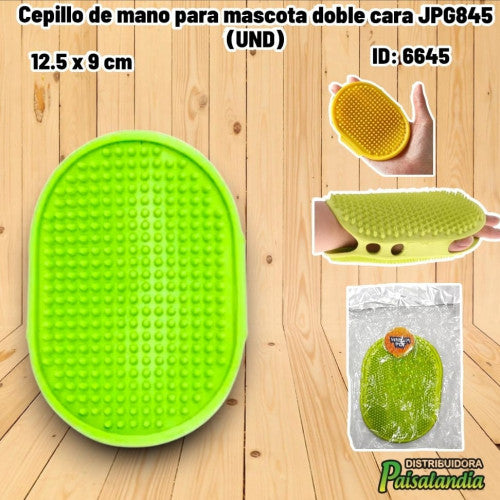 Cepillo de mano para mascota doble cara JPG845 (UND)