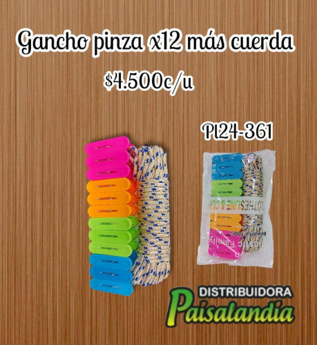 Pinza de ropa con lazo pequeña PL24-361