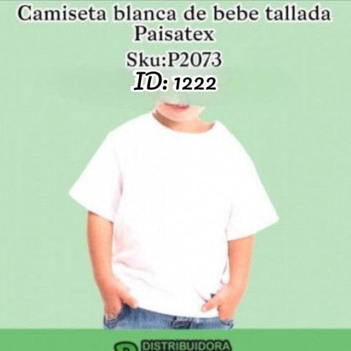 Camiseta blanca de 1 tallada (DC)