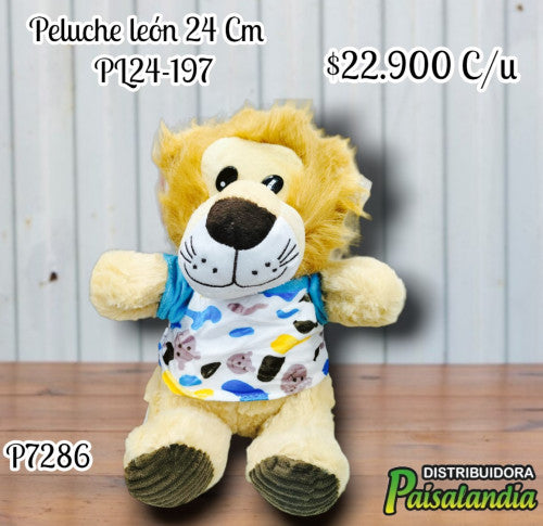 Peluche león 24 Cm  PL24-197