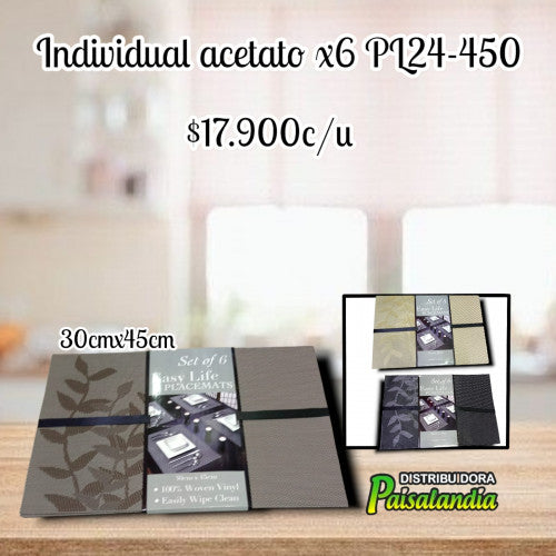 Individual de mesa PL24-450