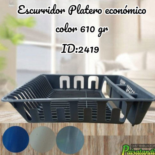 Escurridor platero económico color 610gr (UND)
