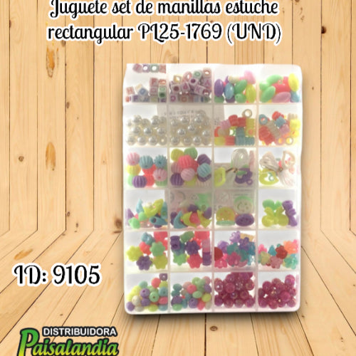 Juguete set de manillas estuche rectangular PL25-1769 (UND)