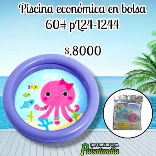 Piscina motivos infantil económica en bolsa 60# (UND)