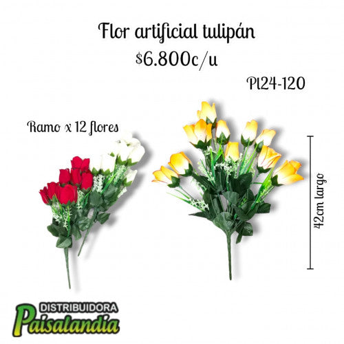 Flor Artificial rosas PL24-120