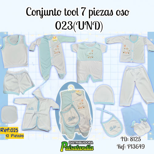 Conjunto tool 7 piezas oso 023(UND)