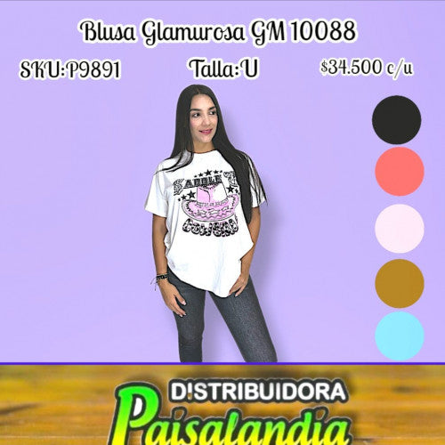 Blusa glamurosa GM 10088 (UND)