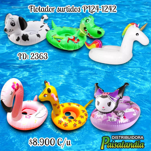 Flotador estilos animales surtidos (UND)