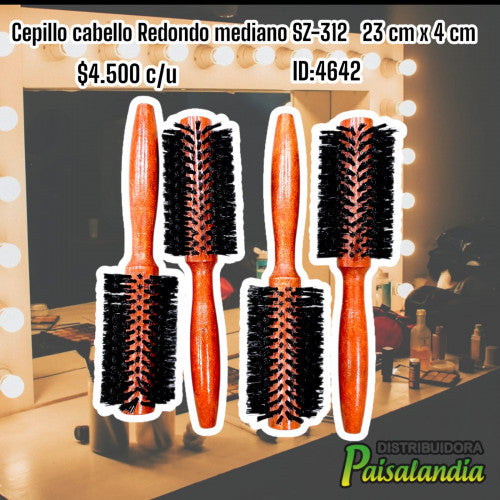 Cepillo cabello redondo mediano SZ-312 (UND)