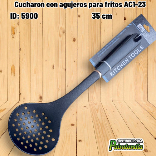 Cucharon con agujeros para fritos AC1-23 (UND)