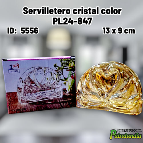Servilletero cristal color PL24-847 (UND)