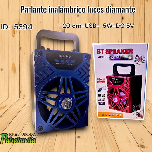 Parlante inalámbrico luces diamante PL24-582 (UND)