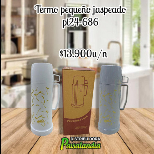 termo para caliente estampado dorado 450 ml PL24-686 (UND)