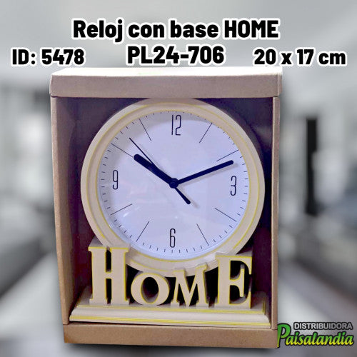 Reloj con base HOME PL24-706 (UND)