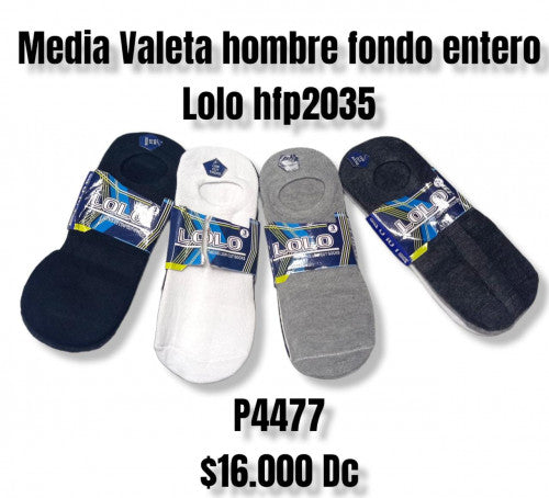 Media valeta hombre fondo entero lolo hfp2035