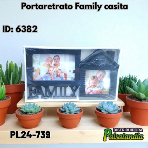 Portaretrato Family casita PL24-739 30x18 cm (UND)