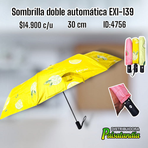 Sombrilla doble automática EXI-139 (UND)