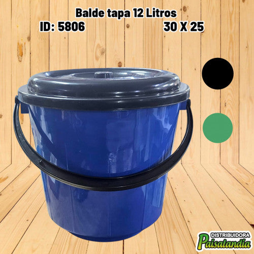 Balde tapa 12 Litros (UND)