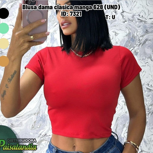 Blusa dama clasica manga 628 (UND)