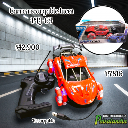 Carro recargable luces PLJ-64