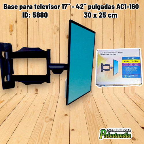 Base para televisor 17¨ - 42¨ pulgadas AC1-160 (UND)