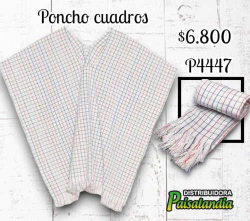 Poncho cuadros