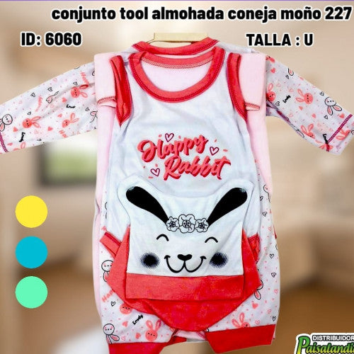 conjunto tool almohada coneja moño 227 (UND)