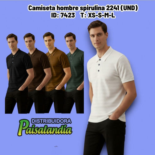 Camiseta hombre spirulina 2241 (UND)