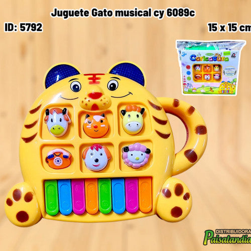 Juguete Gato musical cy 6089c (UND)