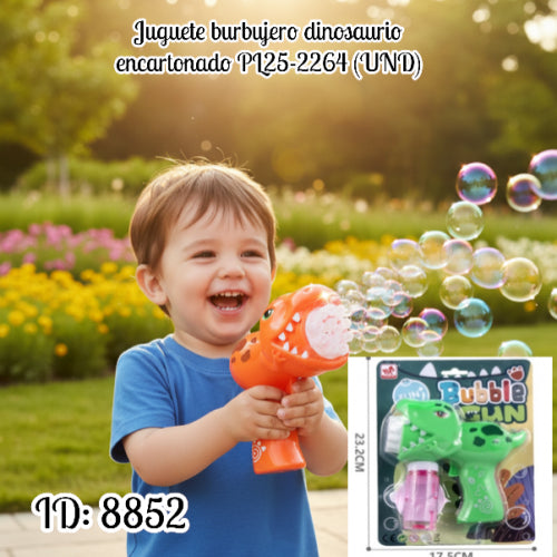 Juguete burbujero dinosaurio encartonado PL25-2264 (UND)