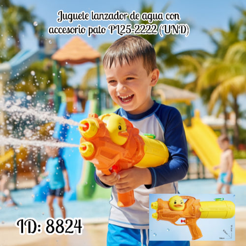 Juguete lanzador de agua con accesorio pato PL25-2222 (UND)