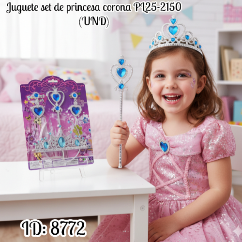 Juguete set de princesa corona PL25-2150 (UND)
