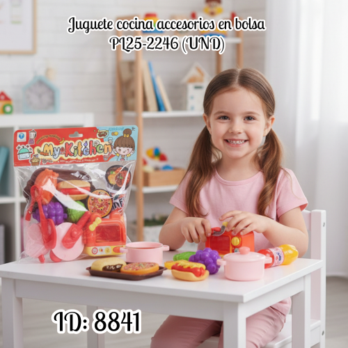 Juguete cocina accesorios en bolsa PL25-2246 (UND)