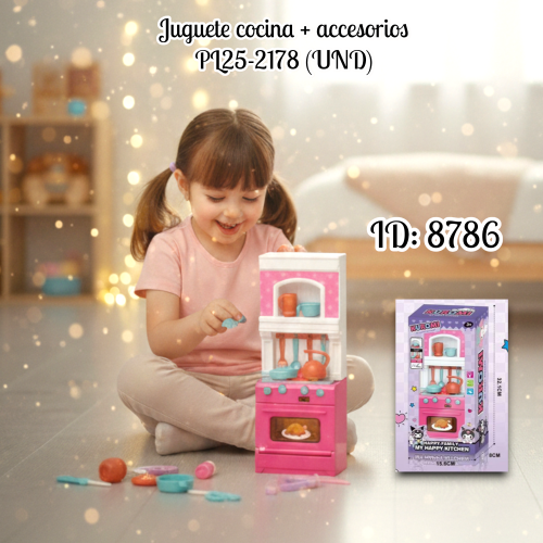 Juguete cocina + accesorios PL25-2178 (UND)