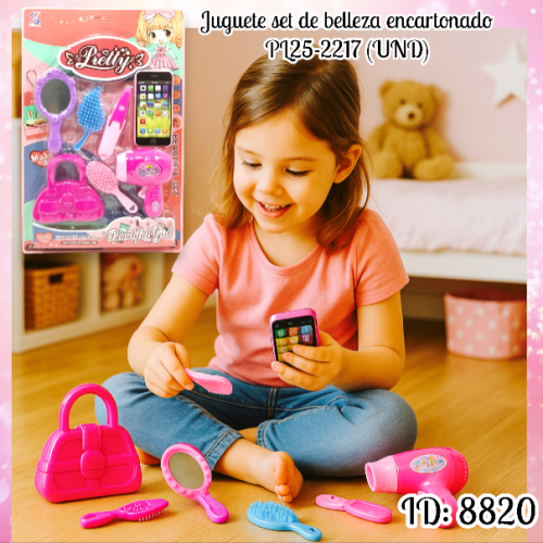 Juguete set de bbeleza encartonado PL25-2217 (UND)