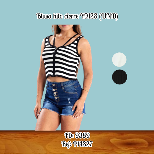 Blusa hilo cierre Y9123 (UND)