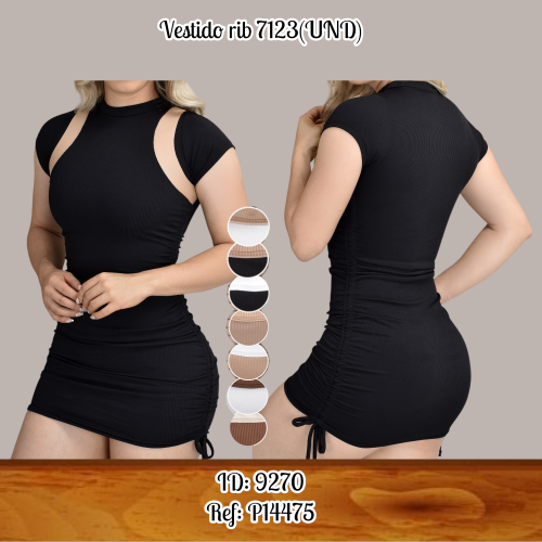 Vestido rib 7123(UND)