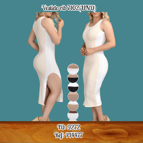 Vestido rib 7102(UND)