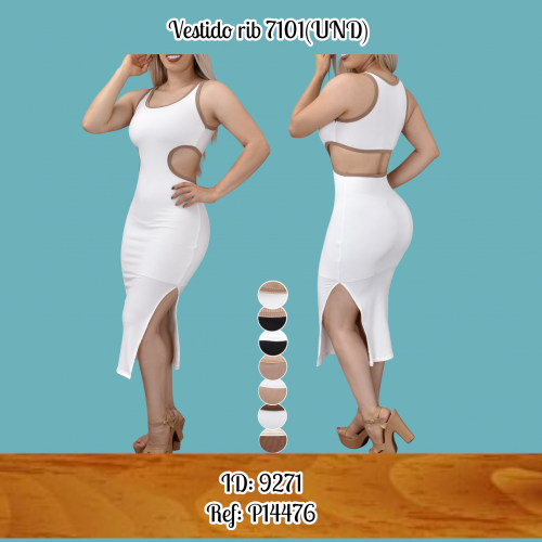 Vestido rib 7101(UND)