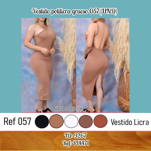 Vestido polilicra grueso 057(UND)