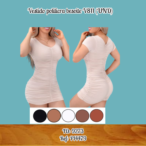 Vestido polilicra besoite V811 (UND)