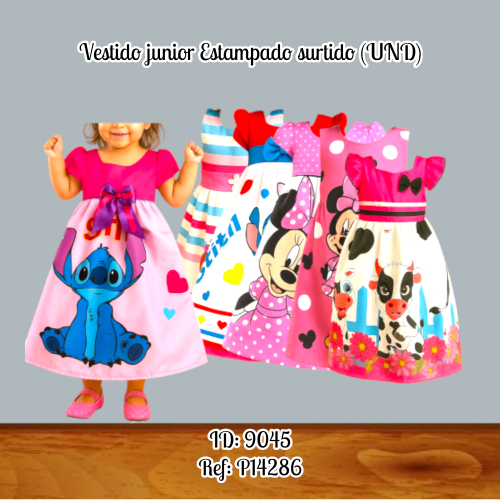 Vestido junior Estampado surtido (UND)