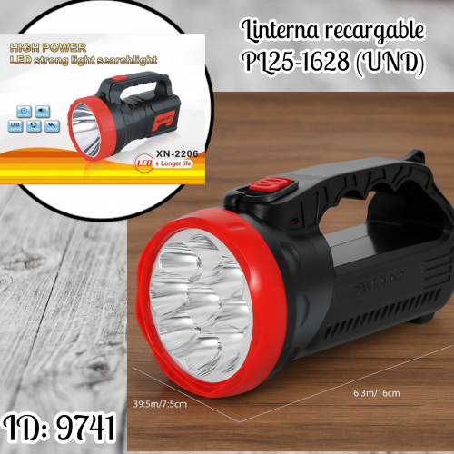 Linterna recargable PL25-1628 (UND)