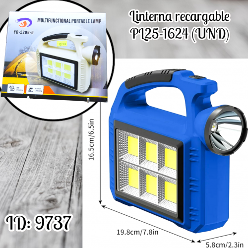 Linterna recargable PL25-1624 (UND)