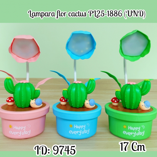 Lampara flor cactus PL25-1886 (UND)